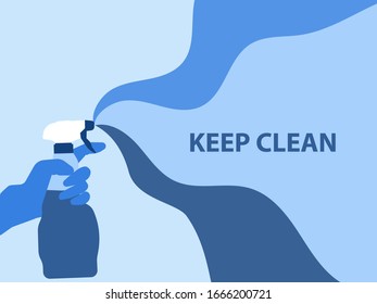 A vector illustration to suggest you to stay clean.