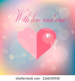 Vector illustration is suitable for design in dental clinics, private doctors, children's clinics, postcards, posters, stickers, magnet, business card, recommendations, design of shop, textile, EPS 10