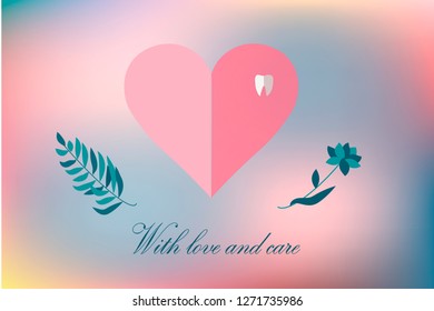 Vector illustration is suitable for design in dental clinics, private doctors, children's clinics, postcards, poster, sticker, magnet, business card, recommendation, design of shop,textile,icon EPS10