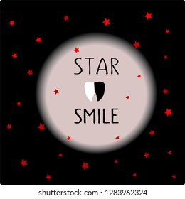 Vector illustration is suitable for design in dental clinics, private doctors, children's clinics, postcards, posters, stickers, magnet, business card, recommendations, design of shop, textile, EPS 10