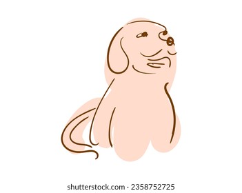 vector illustration is suitable for various design purposes, capturing the joy and warmth associated with faithful pets