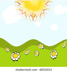 vector illustration of summer