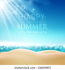 Vector Illustration of a Summer Background