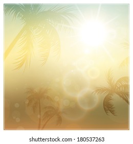 Vector Illustration of a Summer Background