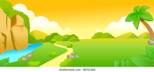 vector illustration summer background