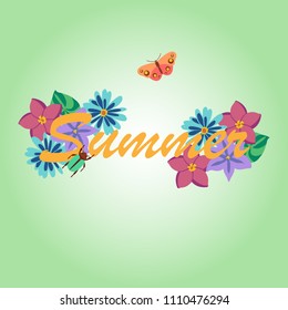 Vector illustration of summer background banners