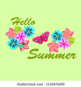Vector illustration of summer background banners