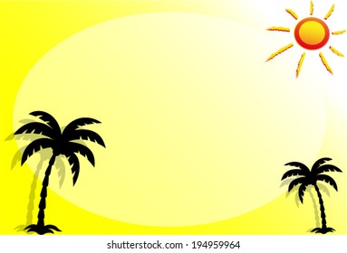 Vector illustration of summer background concept