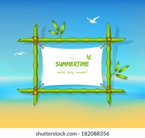 Vector illustration of Summer beach background