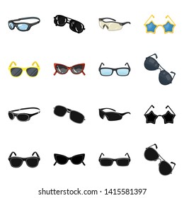 Vector illustration of summer and beach icon. Set of summer and fashion stock symbol for web.