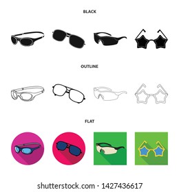 Vector illustration of summer and beach icon. Collection of summer and fashion vector icon for stock.
