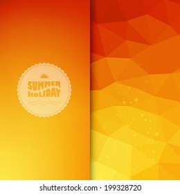Vector illustration of summer  colored abstract background  