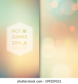 Vector illustration of summer  colored abstract background  