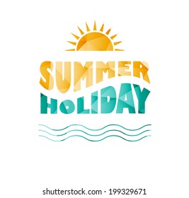 Vector illustration of summer  colored abstract background  
