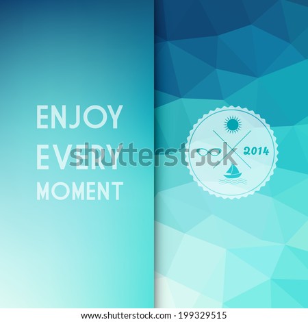 Vector illustration of summer  colored abstract background  