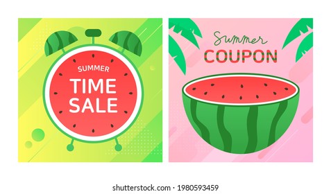 Vector illustration of summer event banner design.