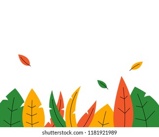 Vector illustration of summer flowers on white background. Graphic design. Cartoon banner.