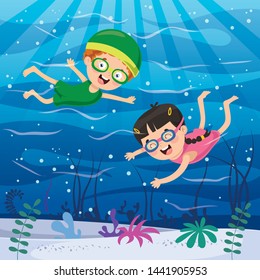 Vector Illustration Of Summer Holiday
