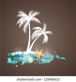 Vector Illustration of a Summer Holiday Background