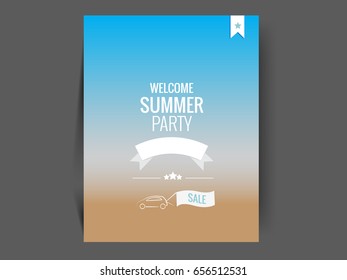 vector Illustration for summer holidays offer.
