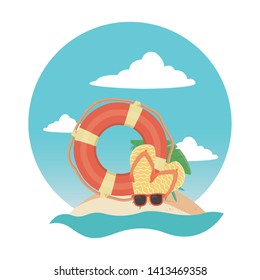 vector illustration Summer icon set design vector illustration