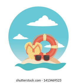 vector illustration Summer icon set design vector illustration