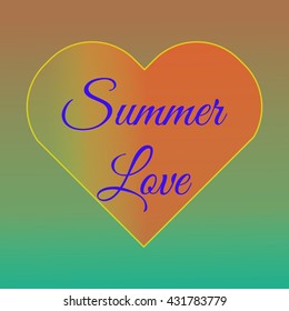 Vector illustration Summer love