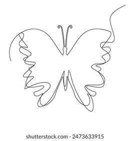 Vector Illustration of Summer Moth and Butterfly Icon
