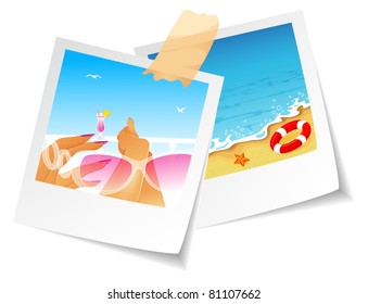 Vector illustration of Summer photo