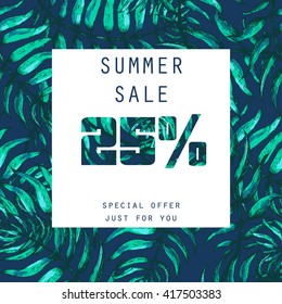 Vector Illustration of Summer sale for Design, Website, Background, Banner. Element Template