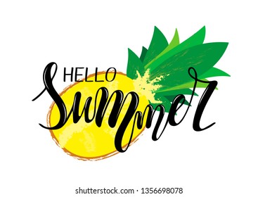 Vector illustration of summer text. Text design for banner templates, cards, covers, invitations, posters. Eps 10 