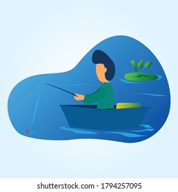 Vector illustration of Summer tropical isolated