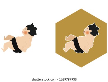 A vector illustration of Sumo wrestler.
Sumo is traditional Japanese national sport.
Character Design.
