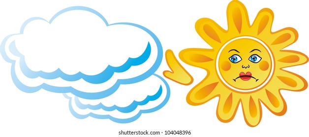 Vector illustration of sun