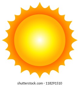 Vector illustration of sun