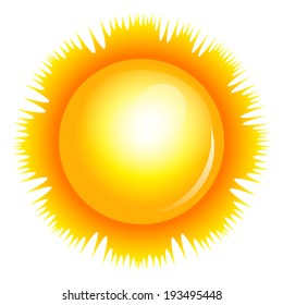 Vector illustration of sun
