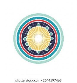 vector illustration of a sun