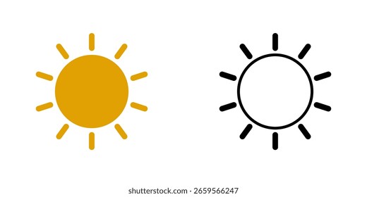 Ilustración vectorial de un sol