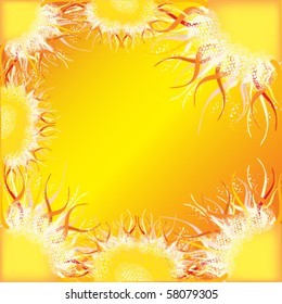 vector illustration of sun