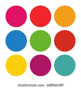 Vector illustration of Sun burst retro Pattern background.