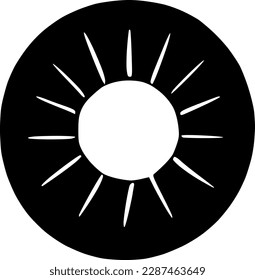 vector illustration of sun icon