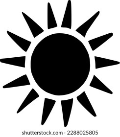 vector illustration of sun icon