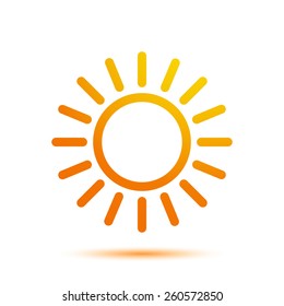 Vector Illustration of a Sun Icon