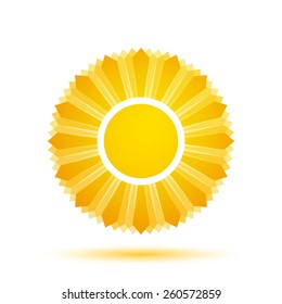 Vector Illustration of a Sun Icon