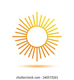 Vector Illustration of a Sun Icon