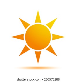 Vector Illustration of a Sun Icon