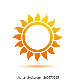 Vector Illustration of a Sun Icon