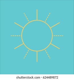 Vector illustration of sun icon
