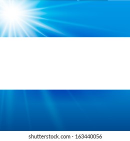 Vector illustration of Sun with lens flare