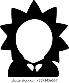 vector illustration of sun man icon